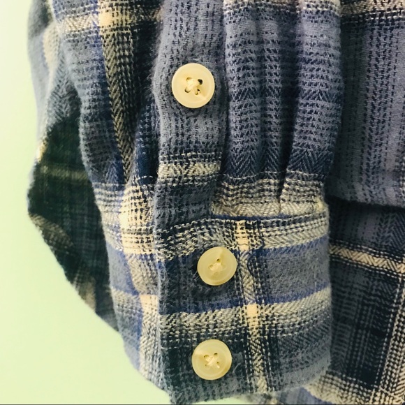 NEW Blue Plaid Button Down - Picture 4 of 4